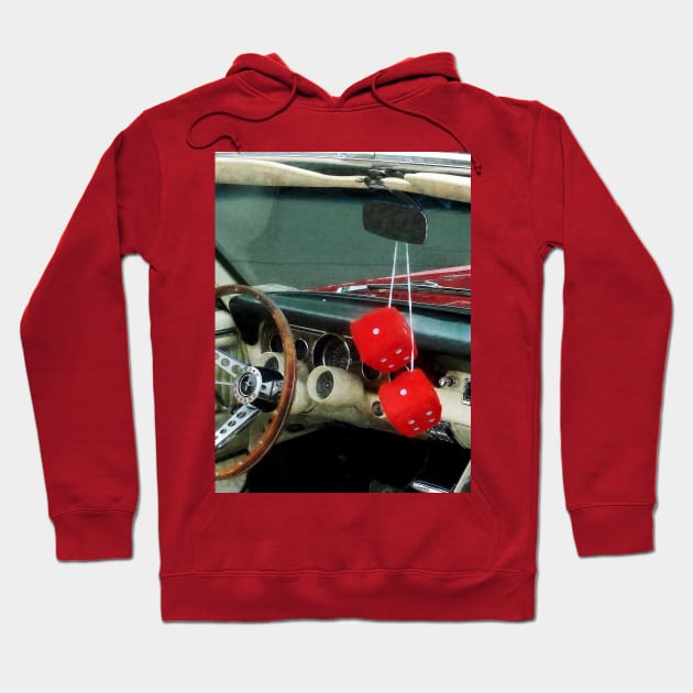 Cars - Red Fuzzy Dice in Converible Hoodie by SusanSavad